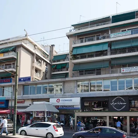 Modern 1 Bd Balcony Apt Near Metro In Kato Patisia-2